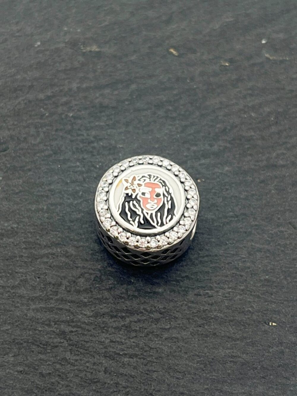 Pandora Disney Parks 2023 Moana Princess Double Sided Floral Bead Charm Jewelry